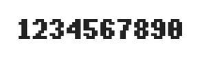 5×7数字点阵字体 ddN57BB0903