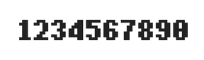 5×7数字点阵字体 ddN57BB1913