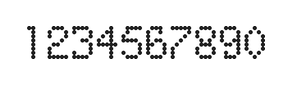 5×8数字点阵字体 ddN58AA0006