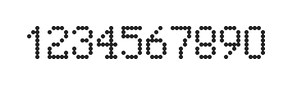 5×8数字点阵字体 ddN58AA0024