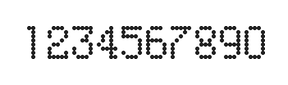 5×8数字点阵字体 ddN58AA0028