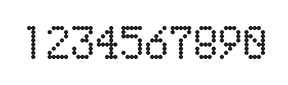 5×8数字点阵字体 ddN58AA0047