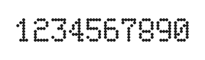 5×8数字点阵字体 ddN58AA0049