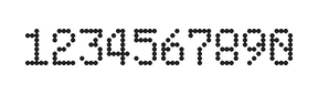 5×8数字点阵字体 ddN58AA0065