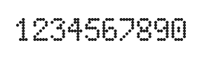 5×8数字点阵字体 ddN58AA0076