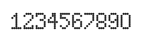 5×8数字点阵字体 ddN58AA0080