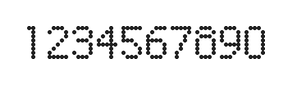 5×8数字点阵字体 ddN58AA0081