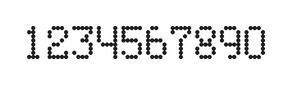 5×8数字点阵字体 ddN58AA0098