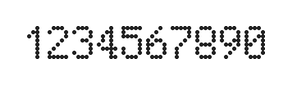 5×8数字点阵字体 ddN58AA0116