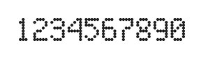 5×8数字点阵字体 ddN58AA0117