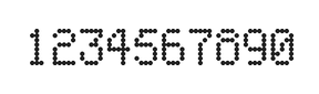 5×8数字点阵字体 ddN58AA0140