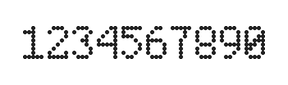 5×8数字点阵字体 ddN58AA0147