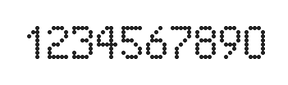 5×8数字点阵字体 ddN58AA0159