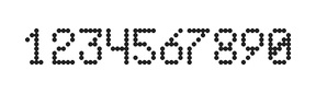 5×8数字点阵字体 ddN58AA0161