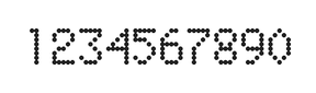 5×8数字点阵字体 ddN58AA0187