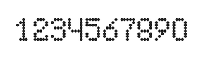 5×8数字点阵字体 ddN58AA0189