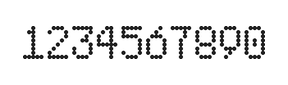 5×8数字点阵字体 ddN58AA0193