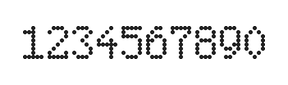 5×8数字点阵字体 ddN58AA0200