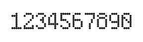 5×8数字点阵字体 ddN58AA0202