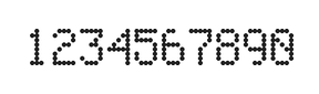 5×8数字点阵字体 ddN58AA0207