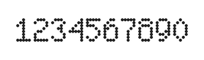 5×8数字点阵字体 ddN58AA0218