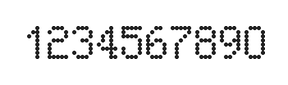 5×8数字点阵字体 ddN58AA0226