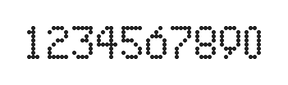 5×8数字点阵字体 ddN58AA0236