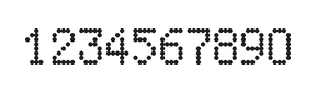 5×8数字点阵字体 ddN58AA0247