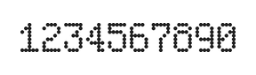 5×8数字点阵字体 ddN58AA0252