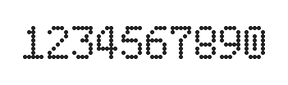 5×8数字点阵字体 ddN58AA0256