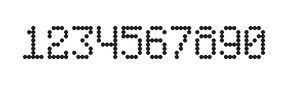 5×8数字点阵字体 ddN58AA0257