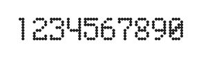 5×8数字点阵字体 ddN58AA0266