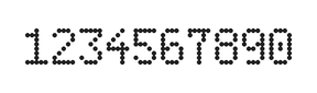 5×8数字点阵字体 ddN58AA0269