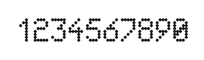5×8数字点阵字体 ddN58AA0281