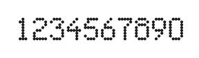 5×8数字点阵字体 ddN58AA0286