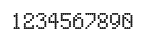 5×8数字点阵字体 ddN58AA0290
