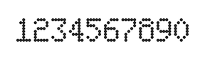 5×8数字点阵字体 ddN58AA0297