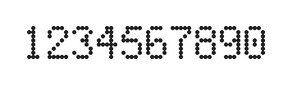 5×8数字点阵字体 ddN58AA0298