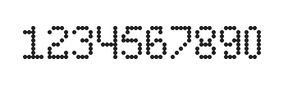 5×8数字点阵字体 ddN58AA0305