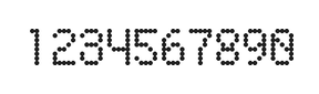 5×8数字点阵字体 ddN58AA0308