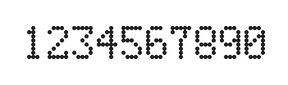 5×8数字点阵字体 ddN58AA0318