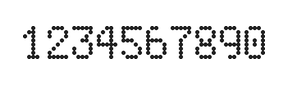 5×8数字点阵字体 ddN58AA0325