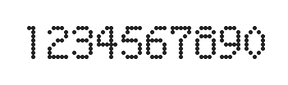 5×8数字点阵字体 ddN58AA0338
