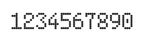 5×8数字点阵字体 ddN58AA0344
