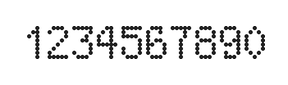 5×8数字点阵字体 ddN58AA0349