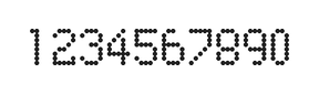 5×8数字点阵字体 ddN58AA0354
