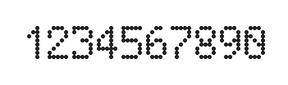 5×8数字点阵字体 ddN58AA0366