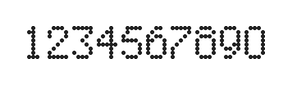 5×8数字点阵字体 ddN58AA0369