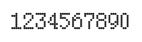 5×8数字点阵字体 ddN58AA0384