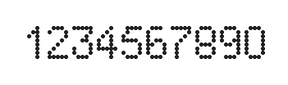 5×8数字点阵字体 ddN58AA0388